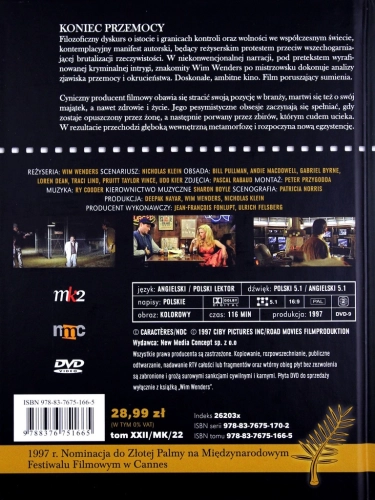 MISTRZOWIE KINA KONIEC PRZEMOCY DVD WIM WENDERS