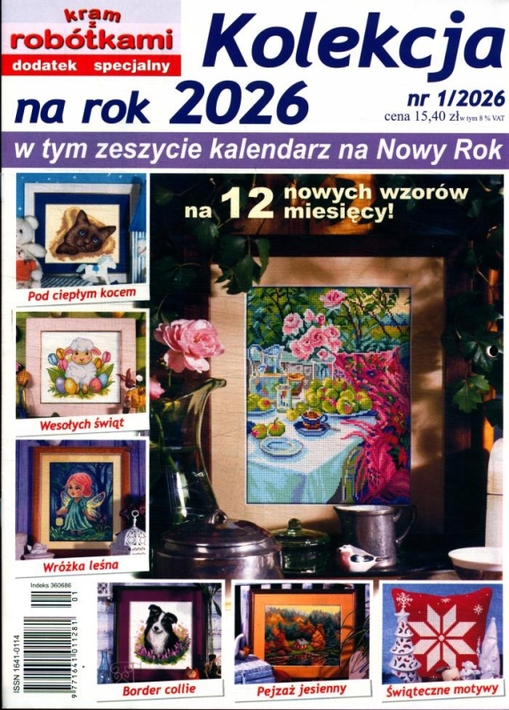 1/2026 KRAM Z ROBÓTKAMI ŚWIĄTECZNE MOTYWY PEJZAŻ JESIENNY 12 WZORÓW