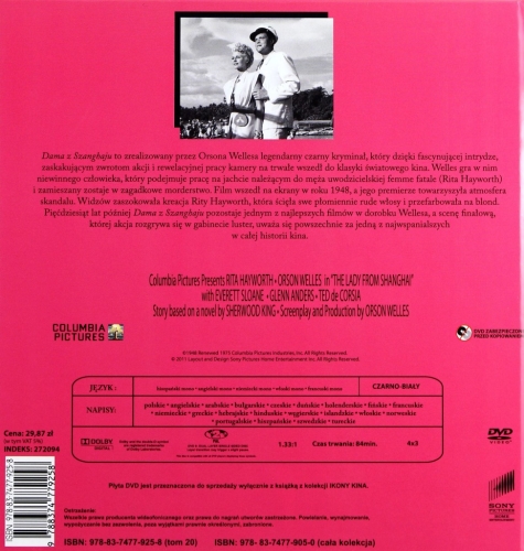 DAMA Z SZANGHAJU DVD WELLES HAYWORTH