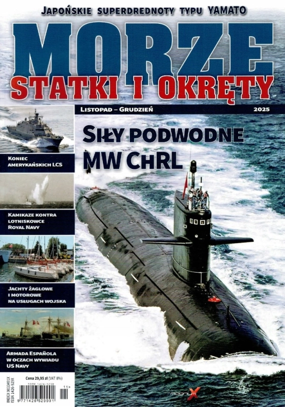 11/2025 MORZE STATKI I OKRĘTY SIŁY PODWODNE MW CHRL JACHTY JAPONIA