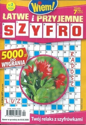 2/2026 ŁATWE I PRZYJEMNE SZYFRO WIEM! KRZYŻÓWKI