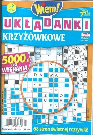 2/2026 UKŁADANKI KRZYŻÓWKOWE WIEM! KRZYŻÓWKI