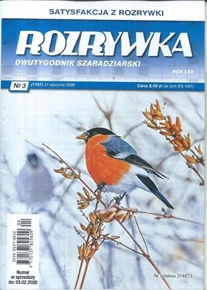 3/2026 ROZRYWKA DWUTYGODNIK SZARADZIARSKI KRZYŻÓWKI