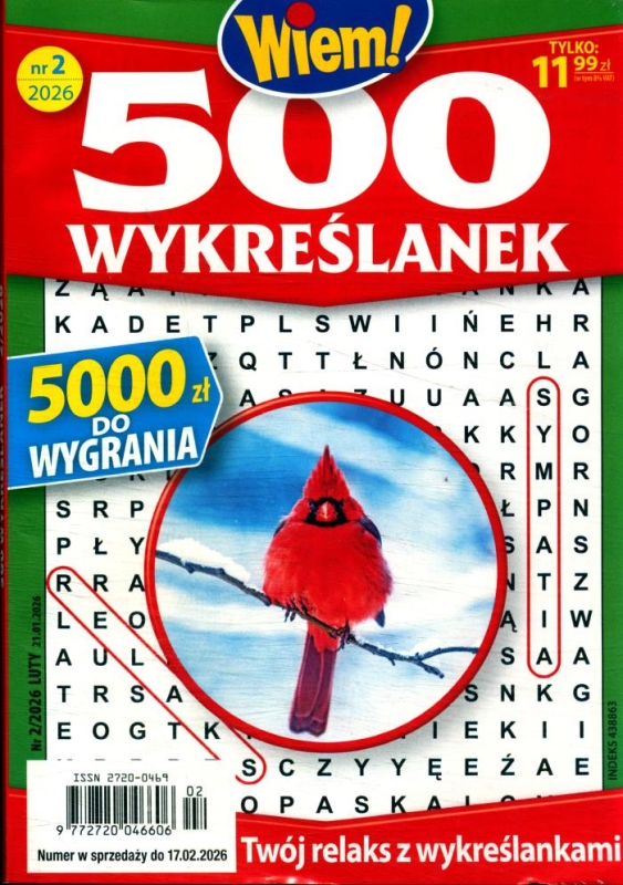 500 WYKREŚLANEK 2 / 2026