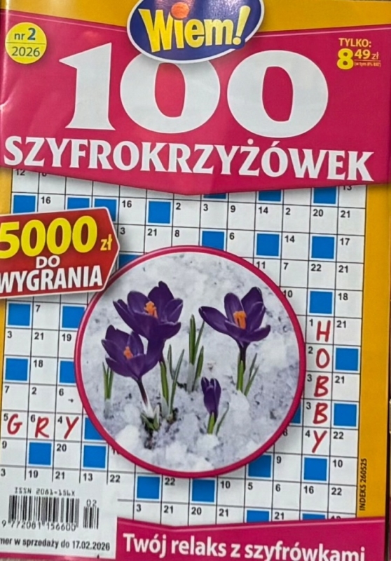 2/2026 100 SZYFROKRZYŻÓWEK WIEM! KRZYŻÓWKI