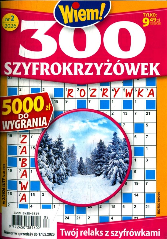2/2026 300 SZYFROKRZYŻÓWEK KRZYŻÓWKI