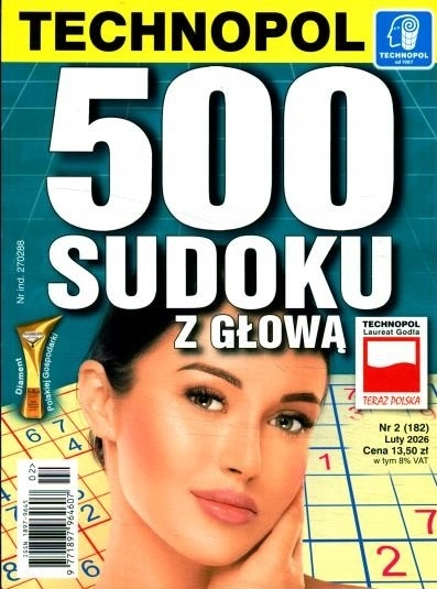 2/2026 500 SUDOKU Z GŁOWĄ