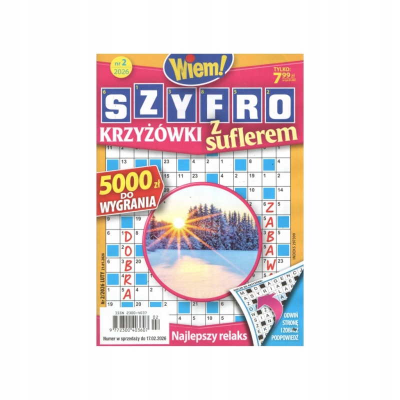 2/2026 SZYFRO KRZYŻÓWKI Z SUFLEREM WIEM! SZYFRÓWKI