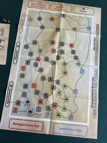 GRA PLANSZOWA WOJNA O NIEPODLEGŁOŚĆ NORWEGII 1814