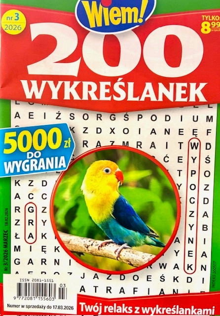 3/2026 200 WYKREŚLANEK WIEM! WYKREŚLANKI