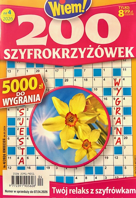 4/2026 200 SZYFRO KRZYŻÓWEK WIEM