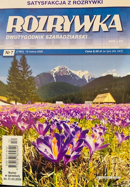 7/2026 ROZRYWKA DWUTYGODNIK SZARADZIARSKI KRZYŻÓWKI