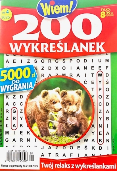 4/2026 200 WYKREŚLANEK WIEM! WYKREŚLANKI