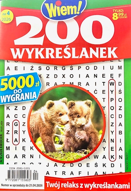 4/2026 200 WYKREŚLANEK WIEM! WYKREŚLANKI