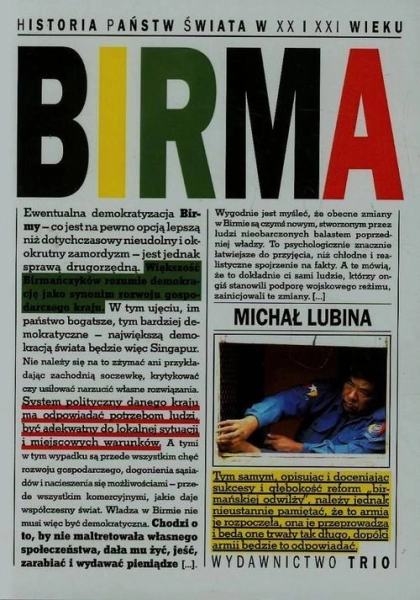 BIRMA HISTORIA PAŃSTW ŚWIATA W XX I XXI WIEKU MICHAŁ LUBINA