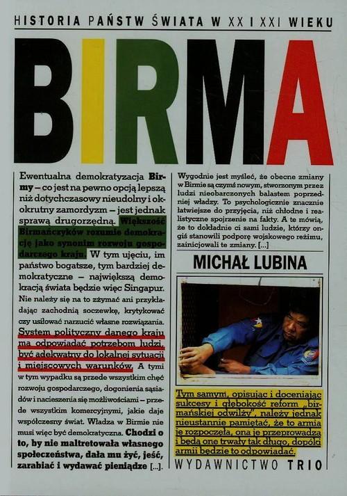 BIRMA HISTORIA PAŃSTW ŚWIATA W XX I XXI WIEKU MICHAŁ LUBINA