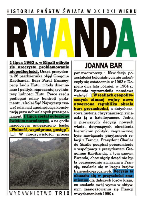 RWANDA HISTORIA PAŃSTW ŚWIATA W XX I XXI WIEKU JOANNA BAR