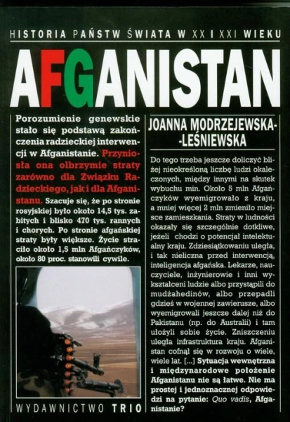 AFGANISTAN HISTORIA PAŃSTW ŚWIATA XX I XXI WIEKU MODRZEJEWSKA-LEŚNIEWSKA