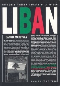LIBAN HISTORIA PAŃSTW ŚWIATA XX I XXI WIEKU DANUTA MADEYSKA