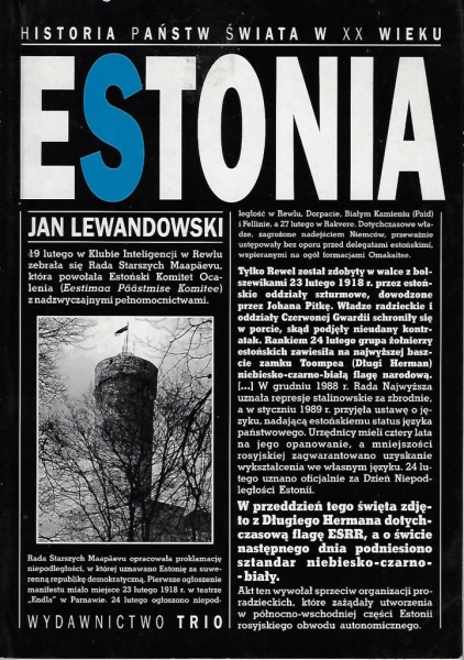 ESTONIA HISTORIA PAŃSTW ŚWIATA XX I XXI WIEKU JAN LEWANDOWSKI