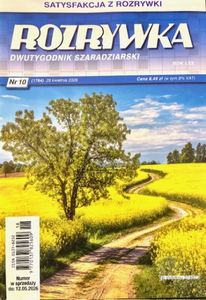 10/2026 ROZRYWKA DWUTYGODNIK SZARADZIARSKI KRZYŻÓWKI