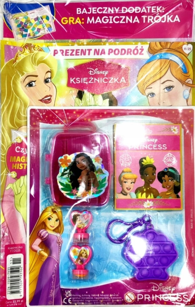 11/2025 DISNEY KSIĘŻNICZKA + ZABAWKI PREZENT NA PODRÓŻ