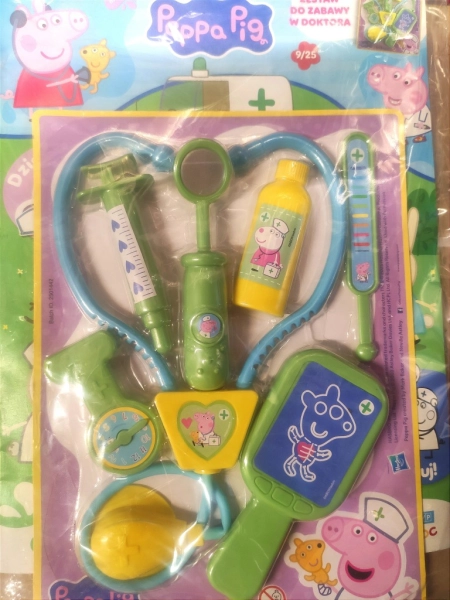 9/25 PEPPA PIG ŚWINKA PEPPA + PREZENTY ZESTAW DO ZABAWY W DOKTORA
