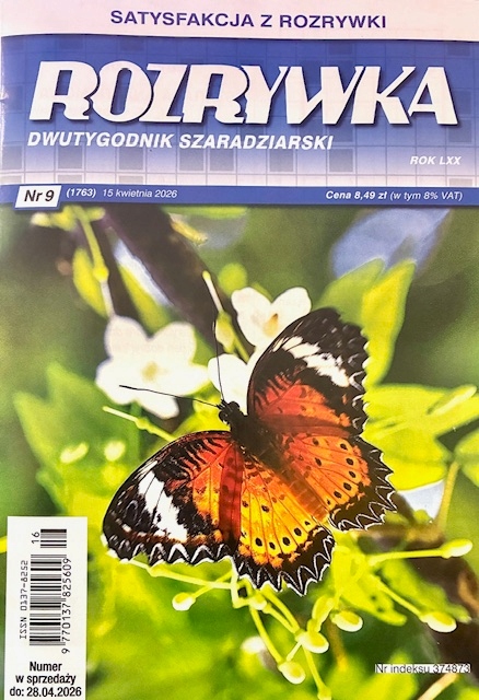 9/2026 ROZRYWKA DWUTYGODNIK SZARADZIARSKI KRZYŻÓWKI
