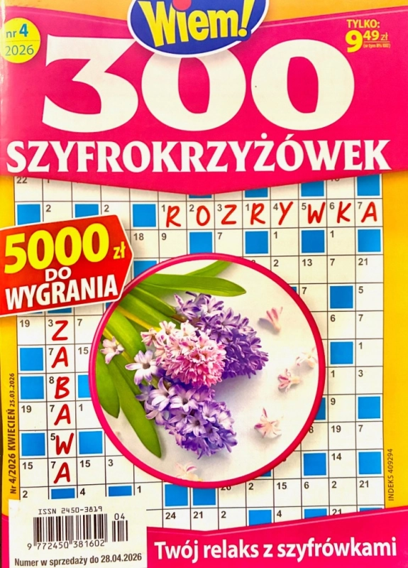 4/2026 300 SZYFRO KRZYŻÓWEK KRZYŻÓWKI