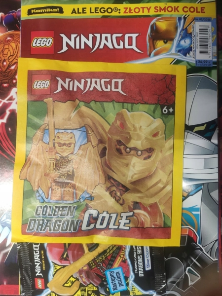 5/2025 LEGO NINJAGO + ZABAWKA GOLDEN DRAGON GÓLE + SASZETKA