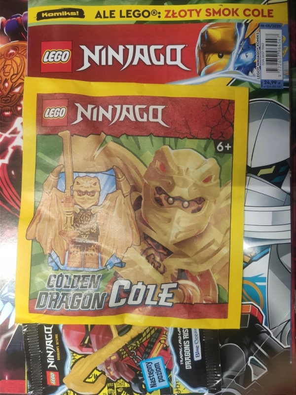 5/2025 LEGO NINJAGO + ZABAWKA GOLDEN DRAGON GÓLE + SASZETKA