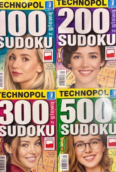 5/2026 100 200 300 500 SUDOKU Z GŁOWĄ KRZYŻÓWKI