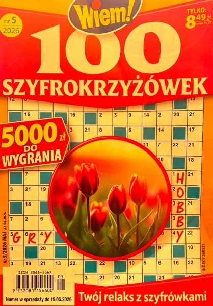 5/2026 100 SZYFROKRZYŻÓWEK KRZYŻÓWKI