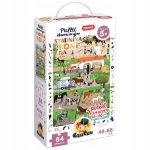 CZUCZU PUZZLE OBSERWACYJNE STADNINA KONI UKŁADANKA 84 EL.