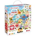 PUZZLE OBSSERWACYJNE CZUCZU MAPA POLSKI 100 ELEMENTÓW