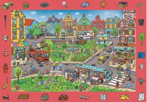 PUZZLE OBSERWACYJNE SPY GUY MIASTO 100 ELEMENTÓW
