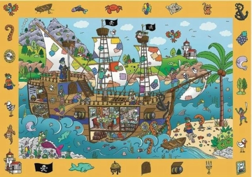 PUZZLE OBSERWACYJNE SPY GUY STATEK PIRACKI 100 EL.