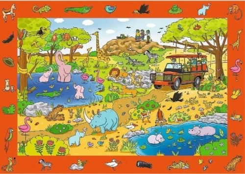 PUZZLE OBSERWACYJNE SPY GUY SAFARI 24 ELEMENTY
