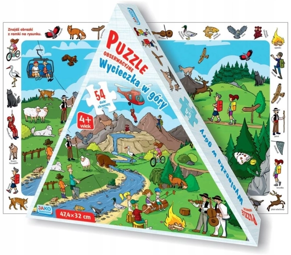 PUZZLE OBSERWACYJNE WYCIECZKA W GÓRY 54 ELEMENTÓW