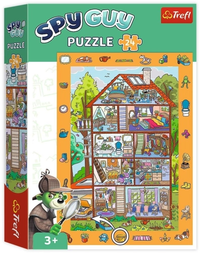 PUZZLE OBSERWACYJNE SPY GUY W DOMU 24 ELEMENTY