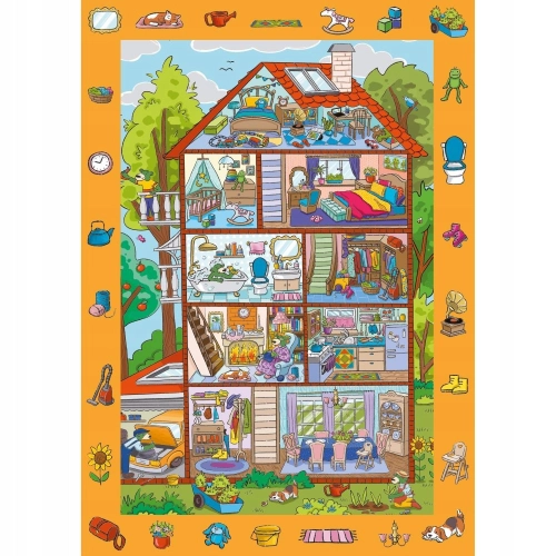 PUZZLE OBSERWACYJNE SPY GUY W DOMU 24 ELEMENTY