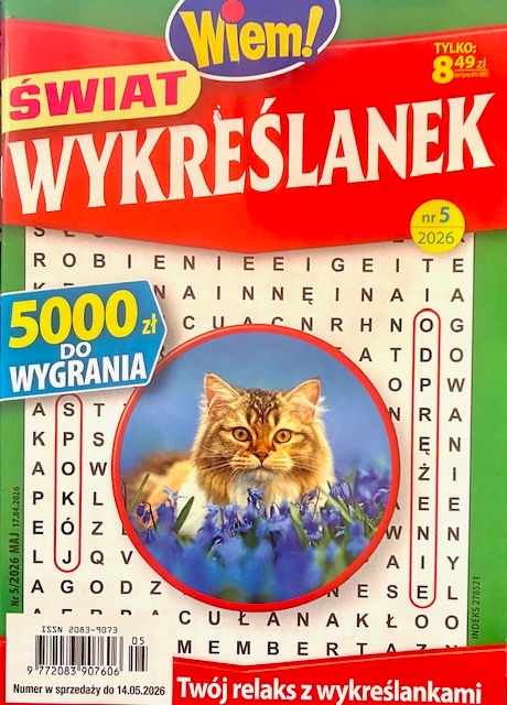 5/2026 ŚWIAT WYKREŚLANEK WIEM! WYKREŚLANKI