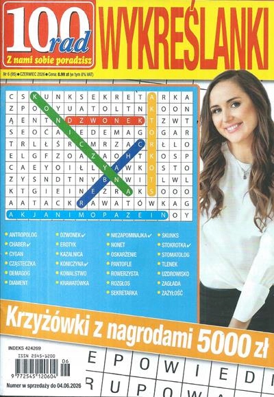 6/2026 100 RAD WYKREŚLANKI DUŻE WYKREŚLANKI