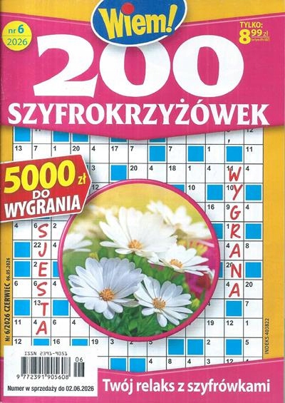 6/2026 200 SZYFRO KRZYŻÓWKI