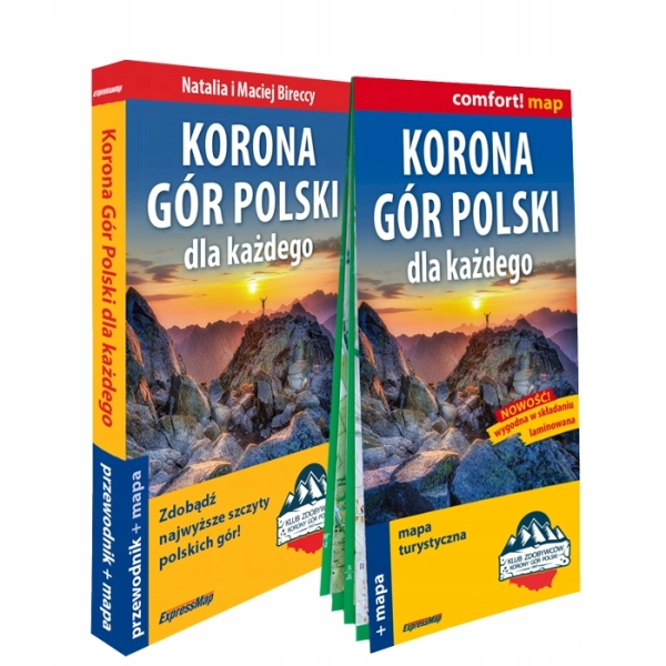 KORONA GÓR POLSKI DLA KAŻDEGO 2W1: PRZEWODNIK + MAPA