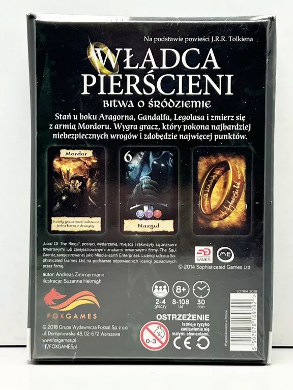 Gra planszowa WŁADCA PIERŚCIENI. BITWA O ŚRÓDZIEMIE FoxGames