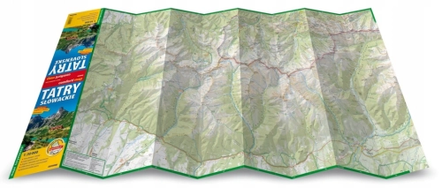 TATRY SŁOWACKIE / TATRY SLOVENSKÉ LAMINOWANA MAPA TURYSTYCZNA 1:30 000