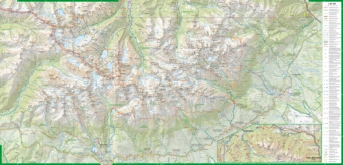 TATRY SŁOWACKIE / TATRY SLOVENSKÉ LAMINOWANA MAPA TURYSTYCZNA 1:30 000