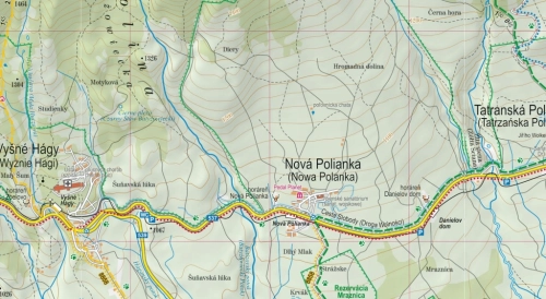 TATRY SŁOWACKIE / TATRY SLOVENSKÉ LAMINOWANA MAPA TURYSTYCZNA 1:30 000