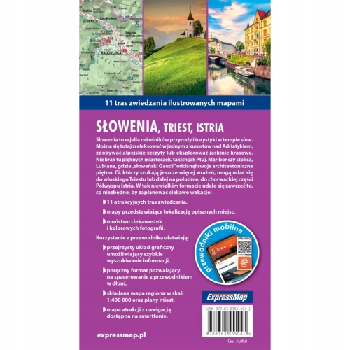 SŁOWENIA TRIEST ISTRIA LIGHT PRZEWODNIK + MAPA 2 W 1